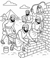 Dibujo gratuito - Esclavos en Egipto - Pascua judía