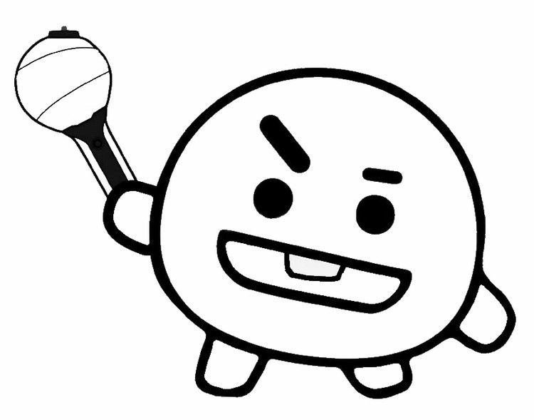 Coloring page BT21 : Shooky 3