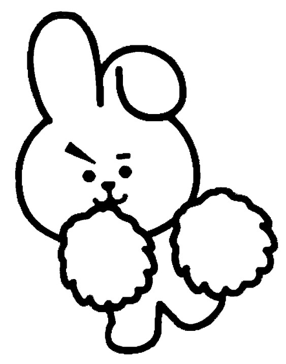  Coloring  page  BT21  Cooky 8