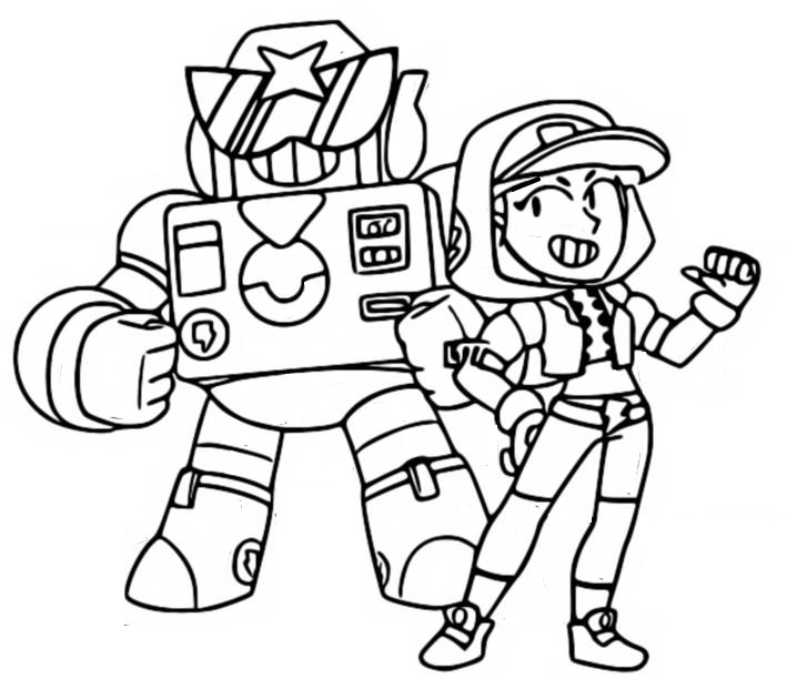 Coloring page Surge and Streetwear Max