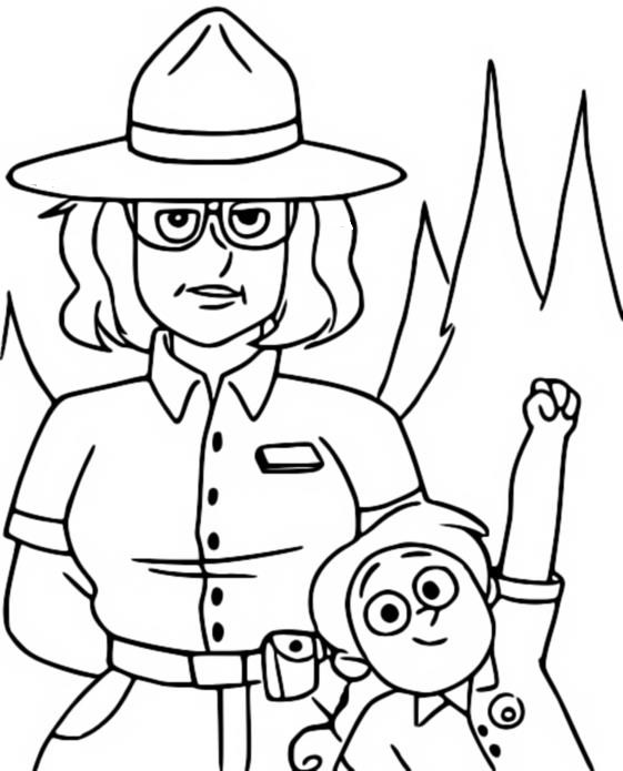 Coloring page Ranger Tabes