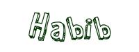 Coloriage gratuit - Habib - Garçon Prénoms H