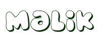 Coloriage gratuit - Malik - Garçon Prénoms M