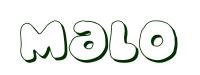 Coloriage - Malo - Garçon Prénoms M