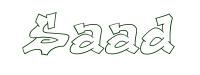 Coloriage à télécharger - Saad - Garçon Prénoms S