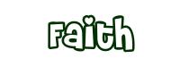 Coloriage à imprimer - Faith - Fille Prénoms F