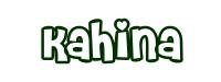 Coloriage à imprimer - Kahina - Fille Prénoms K