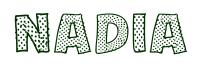 Coloriage gratuit - Nadia - Fille Prénoms N
