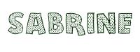 Coloriage gratuit - Sabrine - Fille Prénoms S