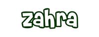 Coloriage gratuit - Zahra - Fille Prénoms Z