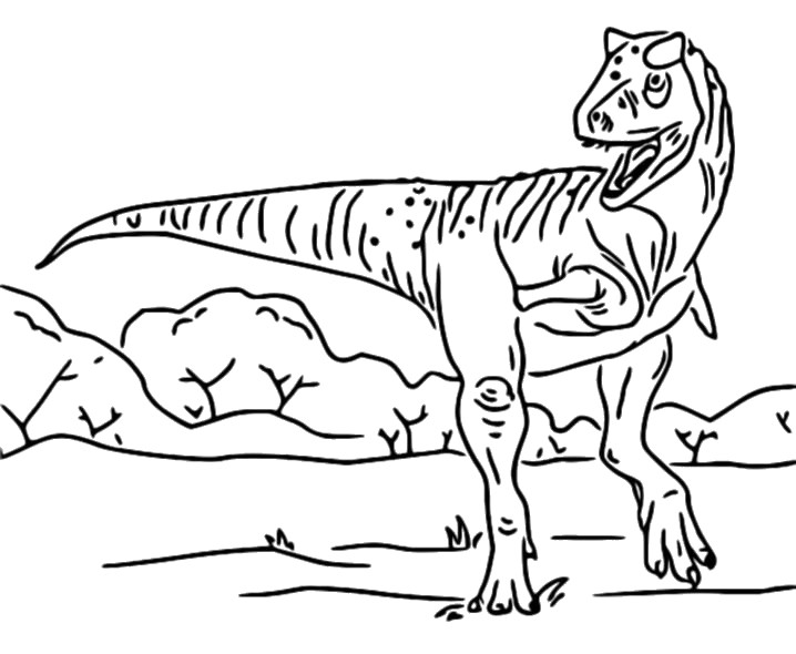 Jurassic World Carnotaurus Coloring Pages / Coloring Page Jurassic