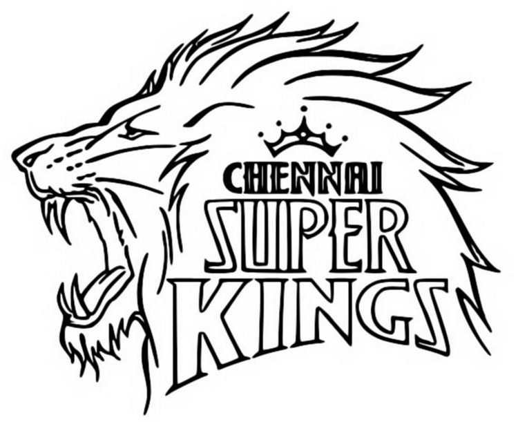 How to Draw the Chennai Super Kings Logo  YouTube