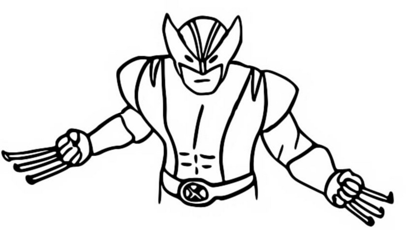 Coloring page Wolverine