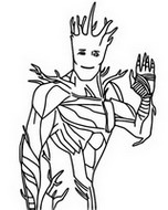 Coloring page Groot