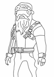 Dibujo para colorear - Festival de Invierno 2024 - Fortnite Navidad