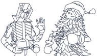 Dibujo descargable - Celebración de invierno 2023 - Fortnite Navidad