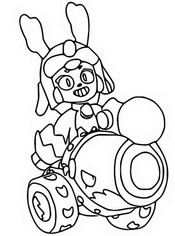 Imagen para colorear - Bonnie reno - Brawlidad