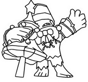 Coloring page Holiday Party Frank