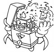 Dibujo descargable - Flamespark 268 Rogue Patrol - Superthings Serie 4 Superzings
