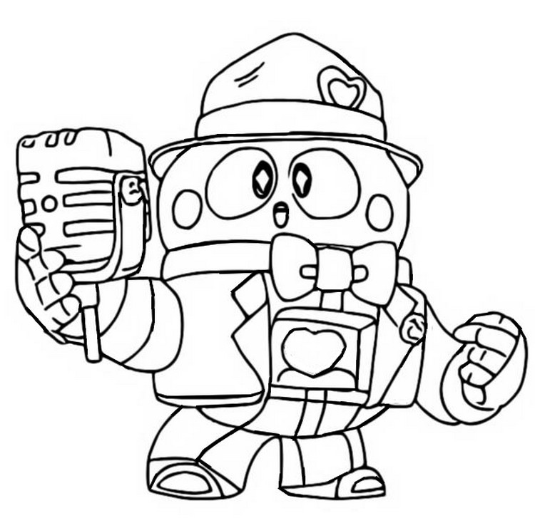 Coloring Page Brawl Stars The Starr Force Smooth Loo 9 - coronel ruffs brawl stars para colorear