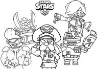 Coloring Pages Brawl Stars The Starr Force Morning Kids - brawl stars colorear coronel ruffs