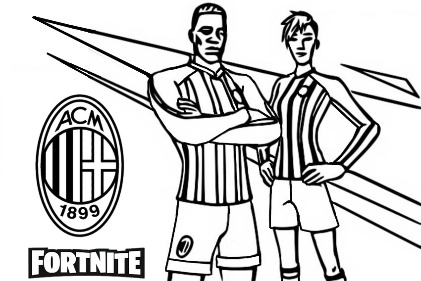 Coloring page AC Milan
