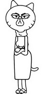 Hoja para colorear - Mary Senicourt - The amazing world of Gumball