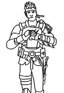 Coloring page Agent Jones - Skin