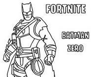 Coloring page Batman Zero Outfit