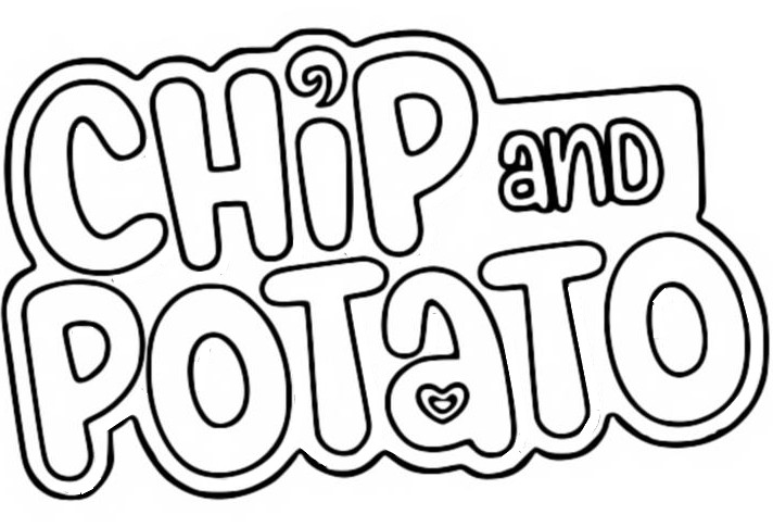 Coloring page Chip and Potato : Logo 2