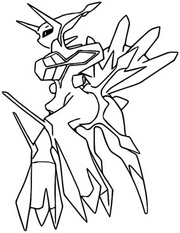 coloring pages dialga