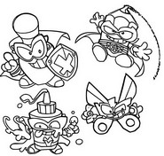 Coloring page Superthings Kazoom Kids - Superzings 8 : Smash Crash - K.05 -  Bad Party 7