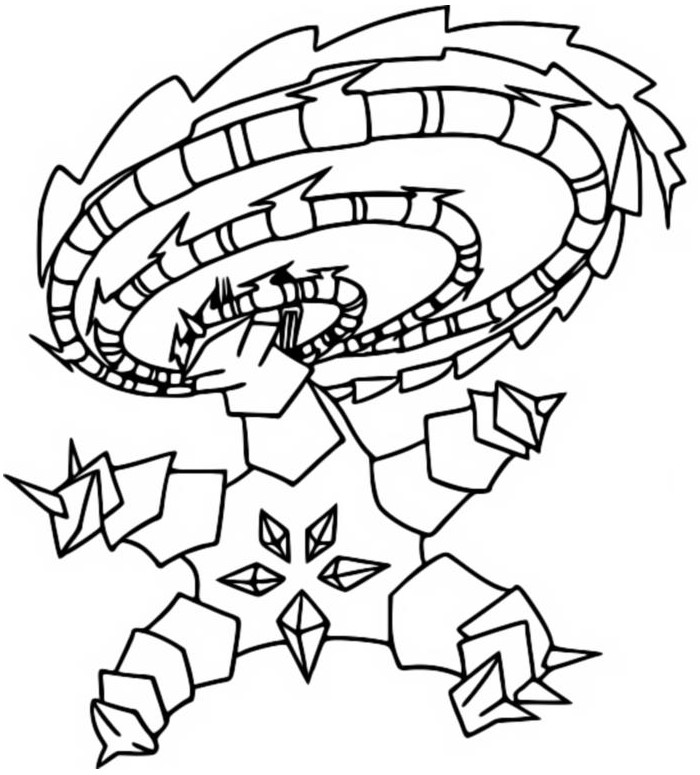 Dibujo para colorear Evoluciones Pokémon Eternatus Dinamax Infinito 10