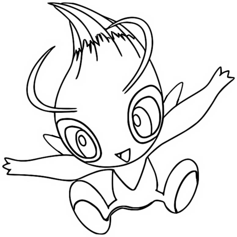 celebi coloring pages
