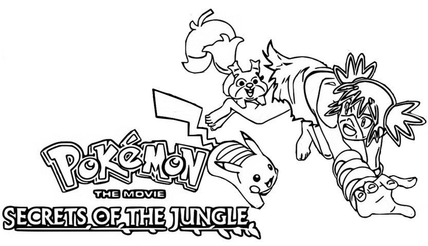 Coloring page The Movie - Secret of the jungle