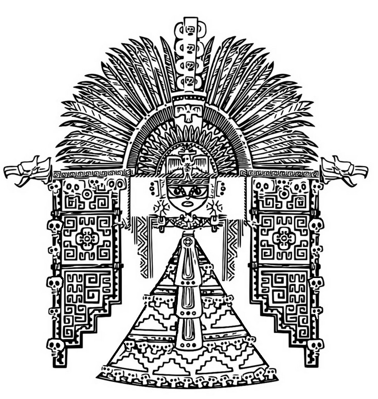 Coloring page Maya in coronation dress