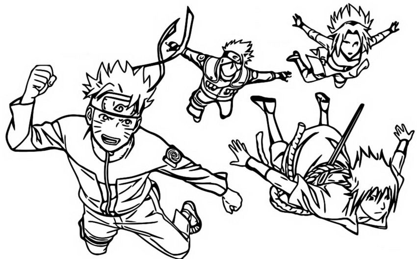 Desenhos para Pintar Sasuke Uchiha 2