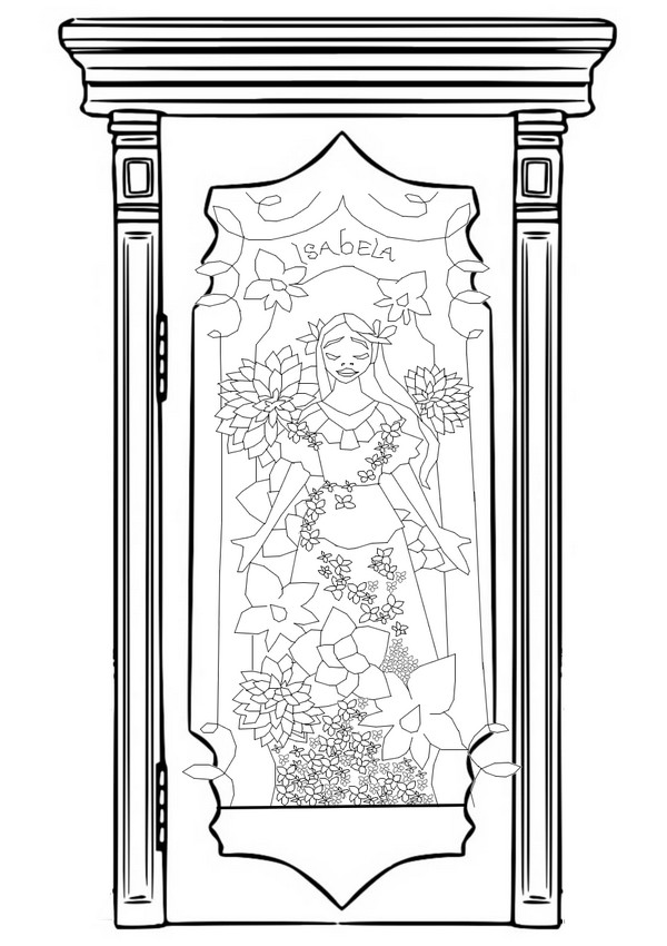 Coloring page Isabela's door