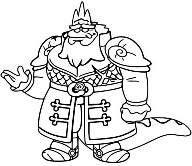 Coloring page King Andrias