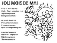 Coloriage à télécharger - Comptine Joli mois de mai - Mai
