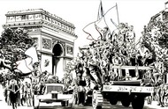 Dessin à colorier - Armistice 8 mai 1945 - Mai