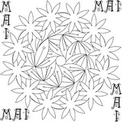Coloriage à imprimer - Mandala mai - Mai