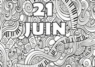 Coloriage à imprimer - Fête de la musique - Juin