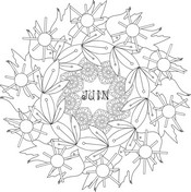 Feuille de coloriage - Mandala - Juin