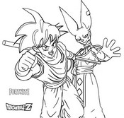 Desenho para colorir Fortnite Capítulo 3 Temporada 3 - Na vibe : Dragon  Ball Z - Son Goku - Beerus 16