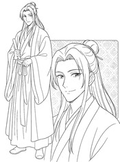 Hoja para colorear - Jinshi - Kusuriya no Hitorigoto