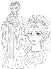 Imagen para colorear - Gyokuyō - Kusuriya no Hitorigoto