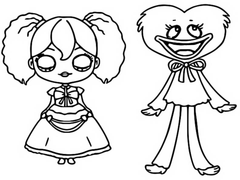 Desenhos de Personagens de Poppy Playtime para Colorir e Imprimir 