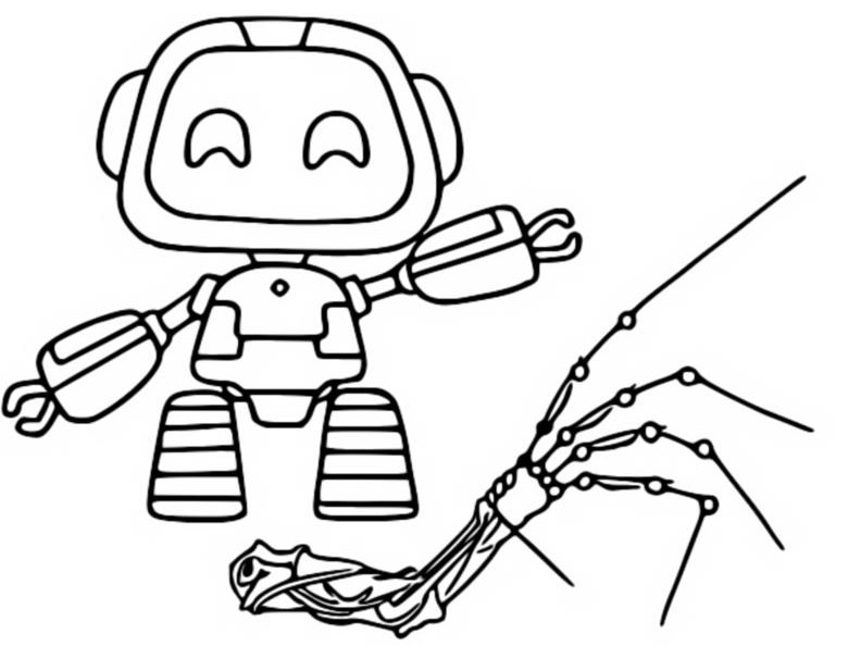 Desenhos de Boogie Bot de Poppy Playtime para Colorir e Imprimir 