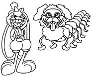 Coloring page Poppy Playtime Player Poppy Playtime